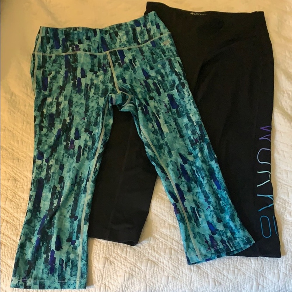 2 ladies workout capris